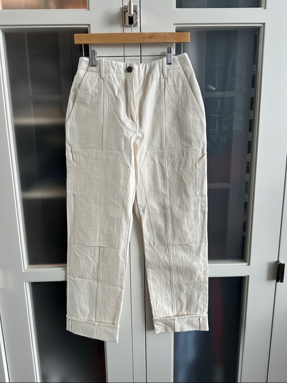 Deveaux Off-White Cargo Jeans